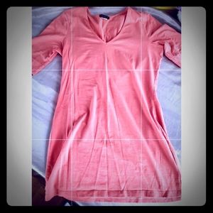 Venus Short-sleeved V-Neck Tunic Tee